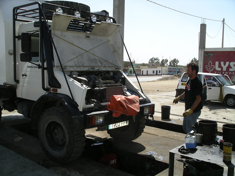 cambio de aceites, y filtros...listo para la nueva misión